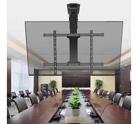 QUSYZD Support Mural électrique pour téléviseur, avec télécommande et Interrupteur, système de Levage escamotable dissimulé, Inclinaison de 0 à 85°, Compatible avec Les té,50-75inch TV