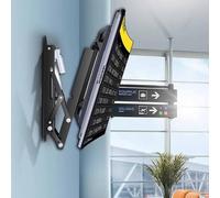 QUSYZD Support Mural motorisé pour téléviseur au Plafond - Support Mural motorisé avec télécommande, système de Levage escamotable dissimulé, Support inclinable de 0 à 85°,50-90inch TV