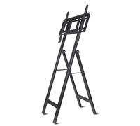 QUSYZD Support TV Portable, Support de Sol Mobile pour écran publicitaire, Chariot de conférence Universel de 32 à 65 Pouces, 108 cm,108cm