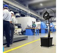 QUSYZD Ventilateur brumisateur sur Pied Industriel, Grand Format, pour rafraîchissement d'espaces commerciaux, garages, entrepôts, ateliers, terrasses et extérieurs, 650 mm/2,750mm/30in