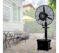 QUSYZD Ventilateurs sur Pied industriels d'extérieur, Ventilateurs brumisateurs oscillants pour terrasse, Ventilateurs de Refroidissement sur Patio avec brumisateur d'eau hau,650mm/26in