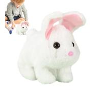 Qutalmi Animaux de Compagnie Interactifs pour Les,Lapin Éducatif Qui Marche et Émet des Sons,Jouets Interactifs en Forme de Lapin - pour Garçons, Filles, Anniversaire, Pâques et Noël