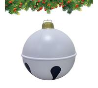 Qutalmi Boules de Noël Gonflables,60 cm Grandes Décorations Gonflables PVC pour Fête | Ornements Boules pour Fêtes - pour Ambiance Festive Hivernale dans Jardin Cour Halloween Noël