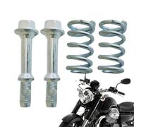 Qutalmi Boulons de ressort d'échappement, kit de boulons d'échappement, Kit de matériel pour silencieux, Kit de ressorts de boulon de bride absorbant les chocs, jeu de vis pour pièces automobiles