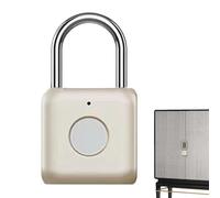 Qutalmi Cadenas résistant à l'eau, intelligent par empreinte digitale - Serrure intelligente sans mpreinte digitale,Cadenas intelligent avec biométrique sans clé pour bibliothèque,