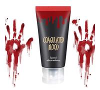Qutalmi Faux sang lavable, faux sang pour vêtements - Gouttes de sang pour la scène d'Halloween,Faux sang de vampire réaliste, faux spray de sang pour fête de cosplay