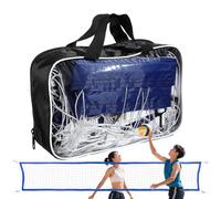 Qutalmi Filet de Volley pour Piscine | Filet Volley Transportable | Filet Réglable pour Badminton Et Volley Extérieur Plage Jardin Fête en Famille