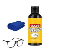 Qutalmi Kit de Réparation de Rayures pour Verres de Lunettes | Nettoyante Protectrice avec Chiffon Microfibre,de Polissage Réparatrice pour Rayures sur Verres | Pour Hommes Femmes Adultes Entretien