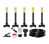 Qutalmi Kit D'Irrigation Goutte À Goutte | Raccords Réglables Anti-Fuite Brumisation,Arrosage des en Extérieur - pour Cour Ferme Terrasse Pelouse Massif Serre Balcon Paysage Arbuste Arbre