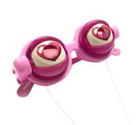 Qutalmi Lunettes drôles en forme de globe oculaire - Accessoires amusants pour événements à thème - Pour cosplay, adolescents, adultes, fêtes costumées, festivals de musique, événements à thème