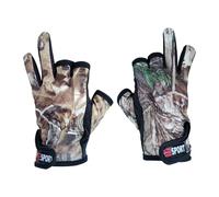 Qutalmi Mitaines de pêche | Gants d'équitation antidérapants | Gants à 3 Doigts coupés, Gants Respirants pour la pêche en Plein air, Le Cyclisme, la Photographie et la Chasse