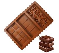 Qutalmi Moule À Barres Chocolatées Épaisses,Moules En Silicone Démontables - Moule Rectangulaire Réutilisable Épais Profond Anti-Adhésif pour Préparations Maison, Pâtisseries, Confiseries et