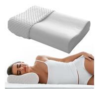 Qutalmi Oreiller de Couchage orthopédique | Oreiller Cervical en Mousse à mémoire de Forme | Oreiller Ergonomique de Soutien du Cou, Oreille Contour en Mousse pour Femmes, Hommes, dormeurs sur Le