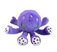 Qutalmi Peluche Douce De Pieuvre,Doudou Apaisant Émotionnel Peluche Cartoon,Modèle Réaliste Animal Octopus pour Table - Cadeau Enfant Adulte
