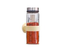 Qutalmi Porte-Bouteille Pressable À Fixation Murale - Support Mural Pour Bouteille Souple | Support Pour Vinaigrette - pour Cuisine Vinaigrette Barbecue Liquides Maison Vinaigre Sauce Soja Sirop