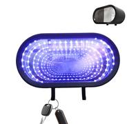 Qutalmi Porte-Clés Garage,Porte-Clés Murale Illusion Miroir avec Leds et Rechargeable | Support à Clés à Fixation Murale | Pour Maison, Bureau, Mur, Entrée, Porte, Père, Mari, Garçons, Passionnés de