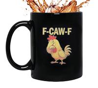Qutalmi Tasse à café poulet, tasse à café en céramique amusante en forme de coq | Tasse à lait créative, pour thé, lait, jus, eau, boissons chaudes et froides, famille, amis, poulet, amants de poulet