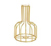 Qutalmi Vases en tube à essai en verre pour fleurs, vase à structure en métal | Vase pour hydroponiques avec support en métal créatif | Vase à cadre de décoration pour la maison, pour roses, de pampa,