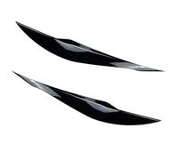 QUTALP 2 pièces paupière de sourcil de Phare Avant de Voiture, for BMW F30 F33 F34 F35 F31 318i 320i 2013-2019 Sourcils de paupières de Phare Sourcils de Phare de Voiture(Gloss Black)