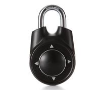 QUTBAG Cadenas à Mot de Passe directionnel à Combinaison, Valise à Bagages Portable, antivol, Serrure de Porte, Cadenas de Porte, Cadenas unidirectionnel, Cadran Rapide, à définir Vous-même Black