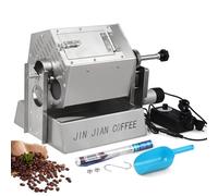 QUTBAG Torréfacteur Professionnel de Grains de café, torréfacteur électrique de Type Tambour de 3,4 L avec thermomètre, Boulanger de Grains de café à gaz pour Un Usage Domestique dans café Magasin