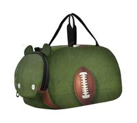 Quteprint Sac de sport pour enfants garçons et filles - Sac de sport pour ballon de football 100 % polyester avec compartiment séparé pour chaussures, bandoulière réglable, sac compact de voyage et