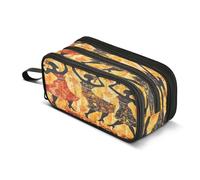 Quteprint Trousse à crayons à fermeture éclair, danseuse africaine, ethnique, grande capacité, durable, avec 3 compartiments, pour l'école, l'université, le bureau, pour étudiants, adolescents
