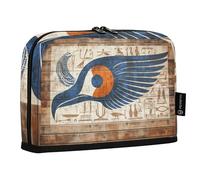 Quteprint Trousse à crayons sur pied - Œil d'Horus d'Égypte - Trousse de papeterie portable - Trousse de maquillage - Organiseur de bureau pour l'école, le bureau, les étudiants, les adolescents, les