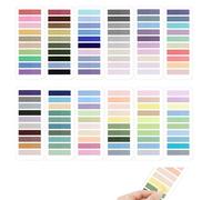 QUTHZZHY Lot de 2400 Pièces Marque Page Adhesif 10 Styles Multicolore Notes Autocollantes Transparentes Notes Adhésives pour Livres et Onglets d'Annotation d'Index