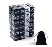 QUTHZZHY Lot de 48 dés compteurs de dés Magic The Gathering D6 - Compteur de dés Magic Dice - Compatible avec les accessoires de jeu de cartes MTG (standard noir et blanc)