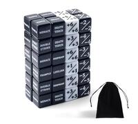 QUTHZZHY Lot de 48 dés compteurs de dés MTG D6 - Compteur de dés Magic Dice - Compatible avec Les Accessoires de Jeu de Cartes MTG (Standard Noir et Blanc)