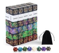 QUTHZZHY Lot de 68 compteurs de dés MTG - Mots clés + compteur 1/-1 | Bouclier de compteur de vie MTG avec dés D20 et sac pour MTG, TCG, cartes, accessoires de jeu
