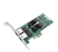 Qutsvosh 82576-T2 Carte réseau Gigabit double port PCI-E adaptateur de carte réseau pour XP / WIN7 / WIN8 / WIN10