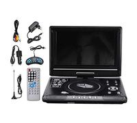 Qutsvosh 9.8 Pouces Portable Voiture Lecteur DVD Vcd CD Lecteur TV USB Radio Adaptateur Support FM Radio Réception-Prise Européenne