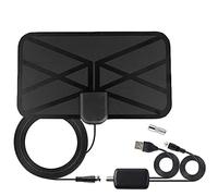 Qutsvosh Antenne TV 25DB, Antenne IntéRieure NuméRique HD Longue PortéE de 1500 Prenant en Charge L'Antenne HDTV IntéRieure 4K 1080P et Plus Ancienne