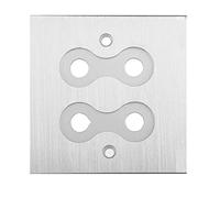 Qutsvosh Connecteur Banane Plaque Murale Fiche Banane Reliure Post Plaque Murale pour Haut-Parleurs Home CinéMa (Plaque Murale Simple)