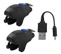 Qutsvosh ContrôLeur de Mobile Manette de L1R1 DéClencheur Bouton de ViséE Joystick de Tir pour Bouton en Alliage Anti-DéRapant Appuyez sur la Tranche de Pot IntéGréE