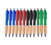 Qutsvosh Lot de 12 stylets adaptés pour les appareils à écran de presse, tablettes, PC, stylo à bille multifonction 2 en 1 en métal