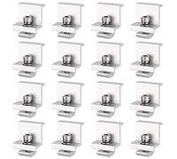 Qutsvosh Lot de 16 pinces de fixation pour module solaire, 35 mm, pince de support de panneau solaire, kit de support de module solaire