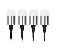 Qutsvosh Lot de 4 lampes solaires de jardin étanches et lumineuses pour allée, éclairage de paysage pour patio, pelouse, allée