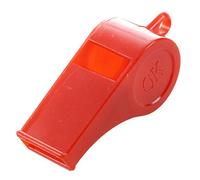 Qutsvosh Lot de 5 sifflets d'arbitre de sport en plastique de couleurs assorties avec ficelle