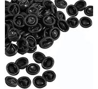 Qutsvosh Lot de 800 protège-doigts jetables en latex - Noir - Antistatique