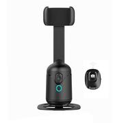 Qutsvosh Smart AI Gimbal Trépied de suivi automatique du visage, rotation à 360° avec télécommande et contrôle gestuel pour enregistrement vidéo, Vlog