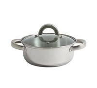 Quttin Caesar-Casserole en acier avec couvercle en verre 30 cm, 8 litros