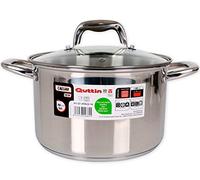 Quttin Casserole en acier à induction 22 cm avec couvercle