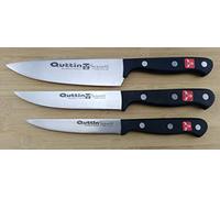 Quttin Gourmet Lot de 3 couteaux de cuisine professionnels en acier inoxydable MOVA