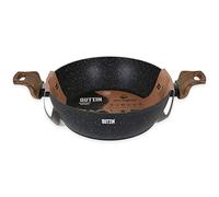 Quttin Poêle à frire anti-adhésive à induction Ecologi avec poignée, pour tous types de feux, aluminium forgé double couche, résistante et durable, 24 cm