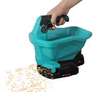 QUUGAR Épandeur de Graines Électrique 2200RPM avec 8 Débits,6 Vitesses | Largeur de Projection Réglable, 3.3L Epandeur Engrais Gazon pour Graines, Engrais et Sel de Déneigement