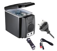 QUUGAR Mini Réfrigérateur de Chambre Capacité de 6L (Noir) | réfrigérateur cosmétique portable silencieux,fonction chaud/froid, capacité 6 L, pour chambre à coucher, bureau et voiture