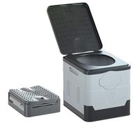 QUUGAR Toilette Portable Pliable de Camping avec Couvercle | Seau Hygiénique Compact Max 300 kg,Urinoir Unisexe Idéal pour Voiture, Camping, Randonnée